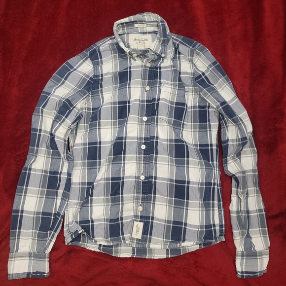 Abercrombie & Fitch Other - Abercrombie & Fitch Blue and White Casual Button Down Shirt